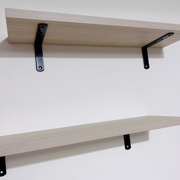 Set Of 2 Wall Shelves/Floating Shelves/Plants Shelves/ Kitchen/Photos Shelves - Picture 3 of 5